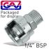 Nipple With Metal Ring 1/4'm For Bayonet Couplings Packaged